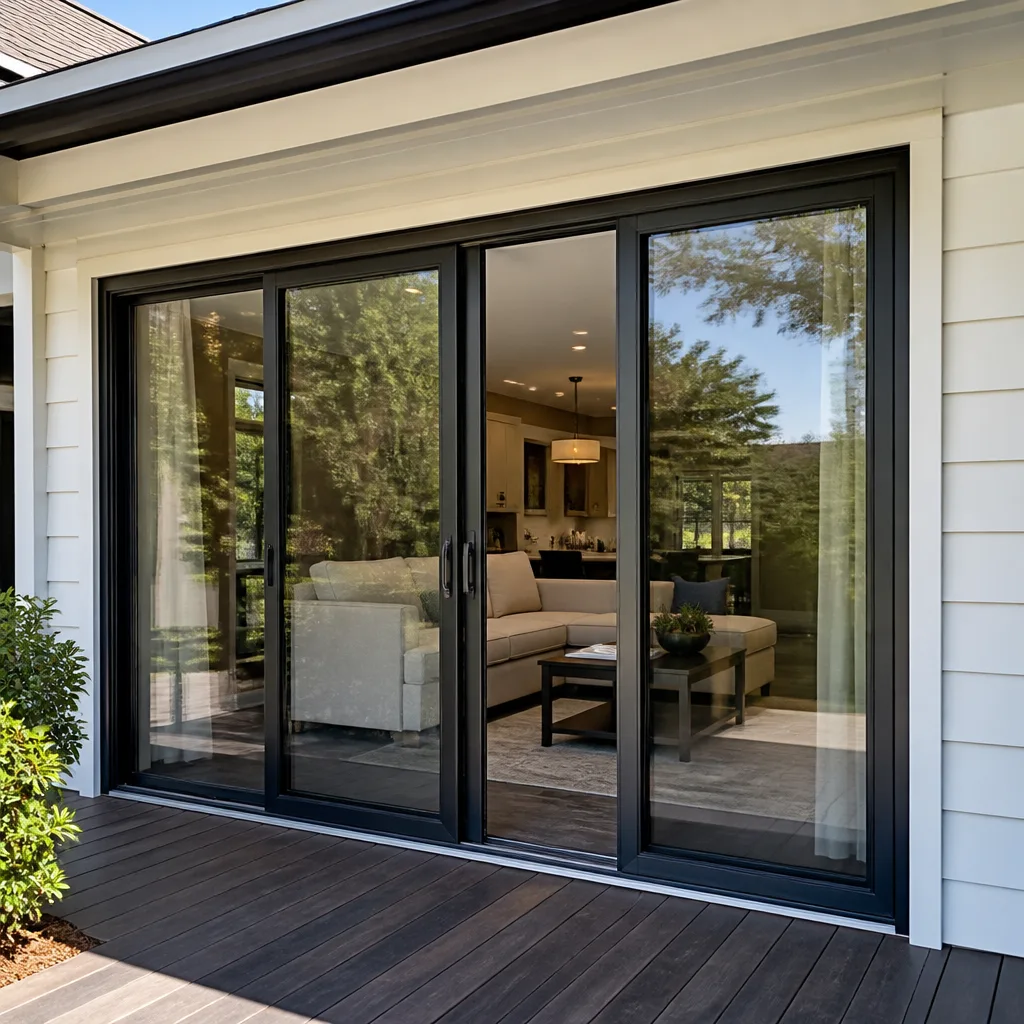Sliding glass doors